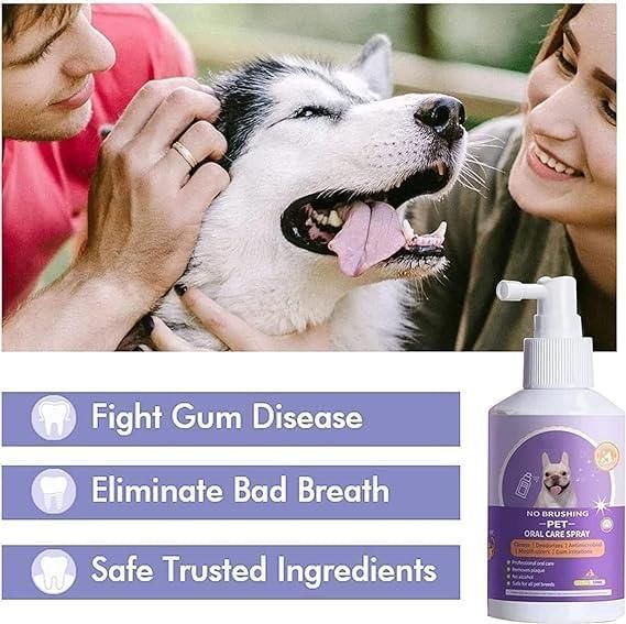 No Brushing Pet Oral Care Spray (Pack of 2)